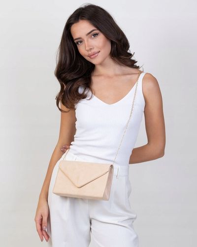 Alessio KOPERTÓWKA Zamszowa TOREBKA damska wizytowa WIECZOROWA na Arena.pl