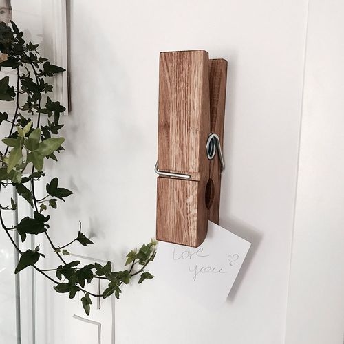 Mega spinacz clipper - drewno dębowe na Arena.pl