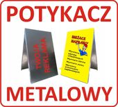 POTYKACZ REKLAMOWY stojak 100x50 METALOWY projekt