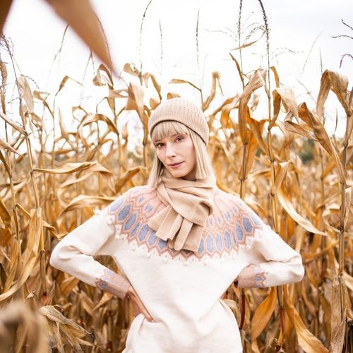 Komplet czapka i szalik Morning fog - klasyczny damski, męski Brązowy na Arena.pl