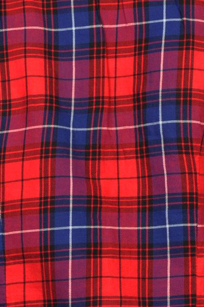 H&M Koszula Czerwono-Granatowa Krata - 32 / XXS zdjęcie 4