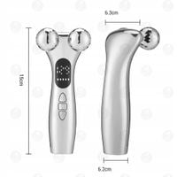 Masażer twarzy roller 4D EMS Wibracja lifting twarzy szyi ciała kulkowy 3w1