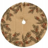 Materiałowa sukienka pod choinkę dywan 90 cm dekoracja świąteczna mata