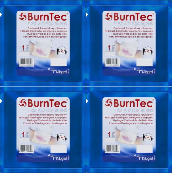 Opatrunek hydrożelowy BurnTec sterylny 10x10cm x4 zdjęcie 1