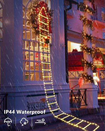 ŁAŃCUCH ŚWIETLNY LED ŚW MIKOŁAJ NA DRABINIE 3 METRY DEKORACJA ŚWIĄTECZNA na Arena.pl