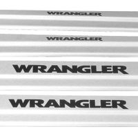 Listwa progowa JEEP WRANGLER MK3 JK Stal nierdzewna 304 mat z czarnymi lite