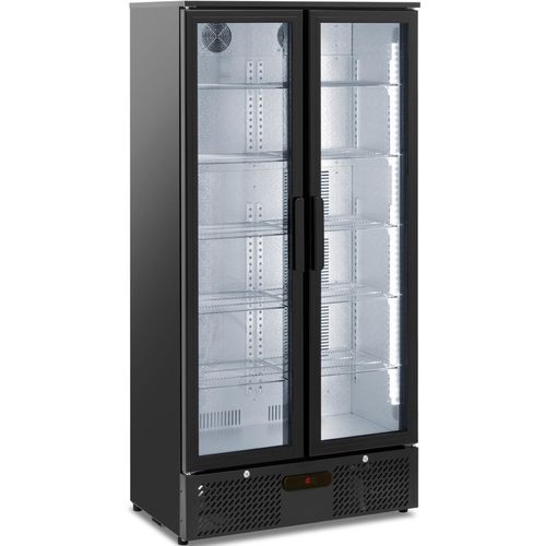 Lodówka chłodziarka barowa na napoje 2-drzwiowa przeszklona 458 l 295 W na Arena.pl