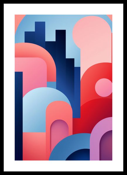 Plakat 30x45cm Miasto Kolorów zdjęcie 3