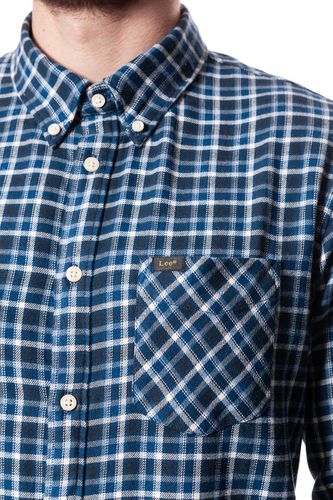 LEE BUTTON DOWN MEDIEVAL BLUE L880NQ13 S na Arena.pl