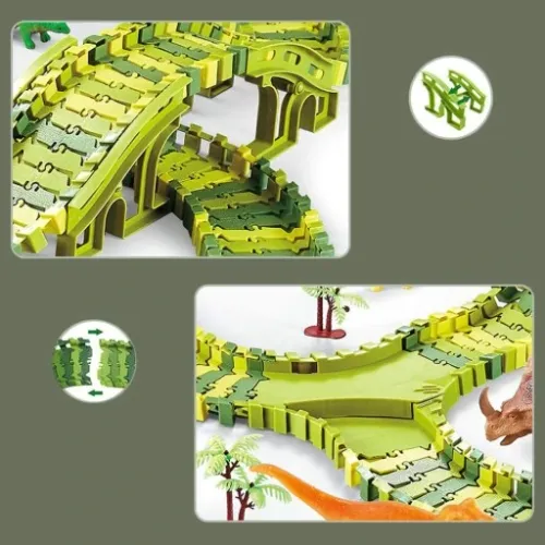 MEGA TOR WYŚCIGOWY DINOZAUR PARK MAGIC TRACK 270el na Arena.pl