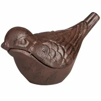 SCHOWEK NA KLUCZE otwierany ptak DEKORACYJNA FIGURKA z żeliwa na prezent