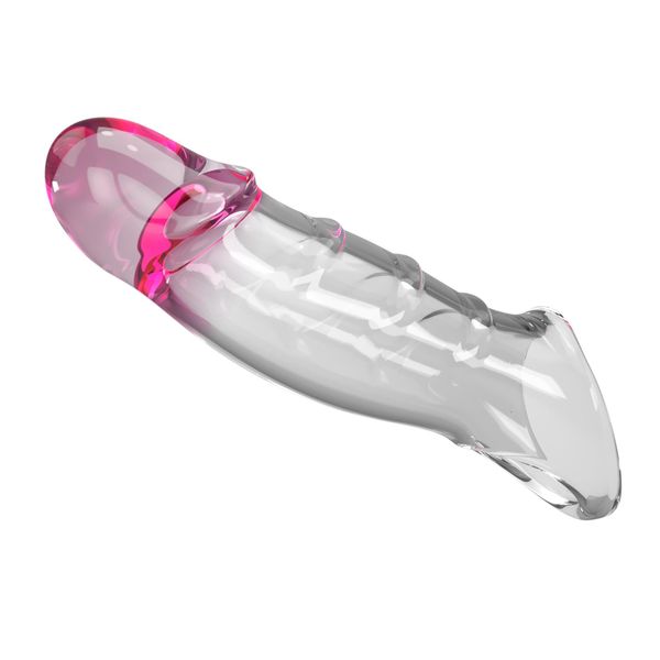 Pretty Love Penis Sleeve – Damell Clear Pink zdjęcie 6