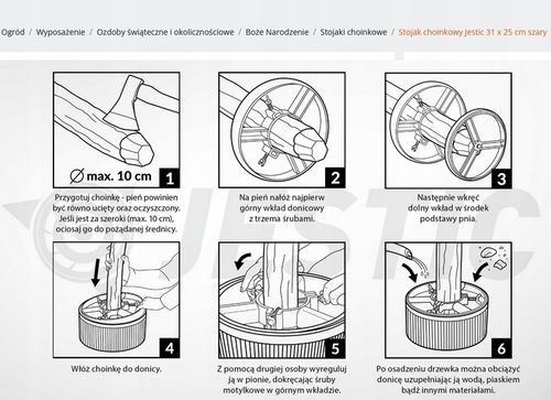 STOJAK CHOINKOWY DONICA DUŻA NIE CZEKAJ KUP ŚWIĘTA CHOINKA na Arena.pl