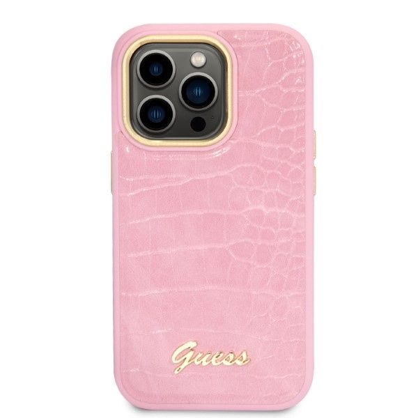 Etui Guess do iPhone 14 Pro, Różowy zdjęcie 3