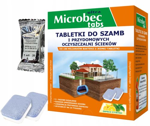 BROS - Microbec ULTRA - tabletka do szamb - 16 szt. na Arena.pl