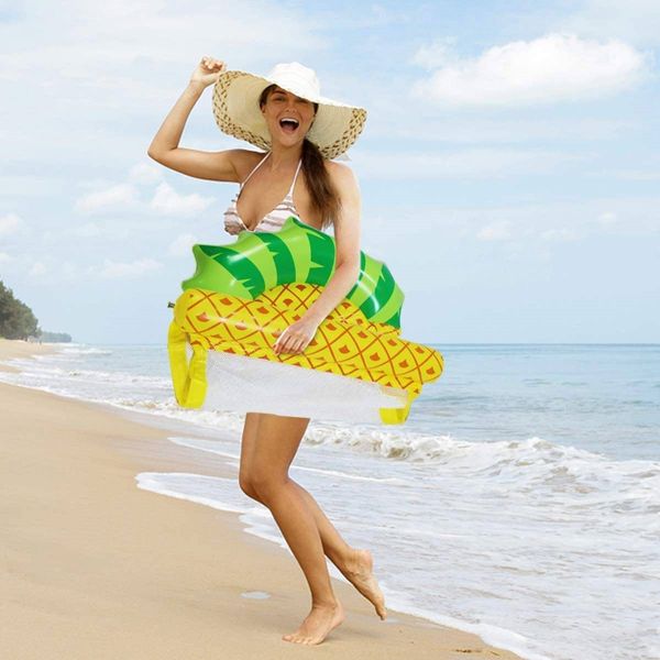 HAMAK WODNY DMUCHANY ANANAS MATERAC LEŻAK zdjęcie 15