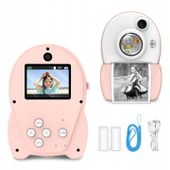 MINI DRUKARKA TERMICZNA DRUKUŚ PRO APARAT NATYCHMIASTOWY +ROLKI FULLHD