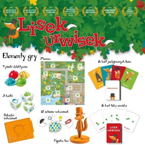Lisek urwisek - kooperacyjna gra dla dzieci - wspólne rozwiązywanie zagadek na Arena.pl