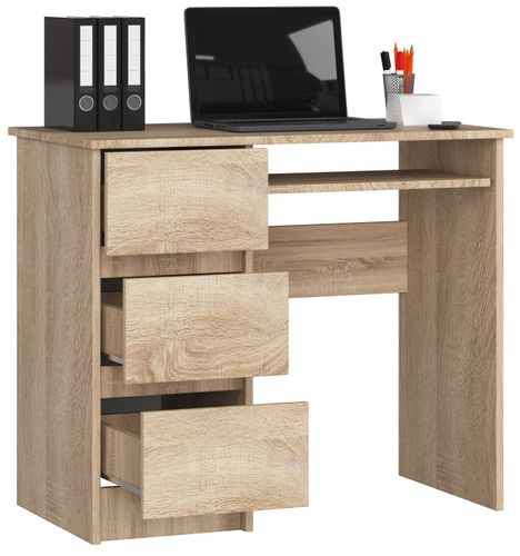 BIURKO KOMPUTEROWE A-6 90 cm LEWE SONOMA na Arena.pl