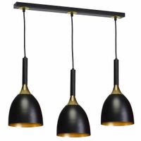 LAMPA WISZĄCA CLARK BLACK/GOLD 3XE27