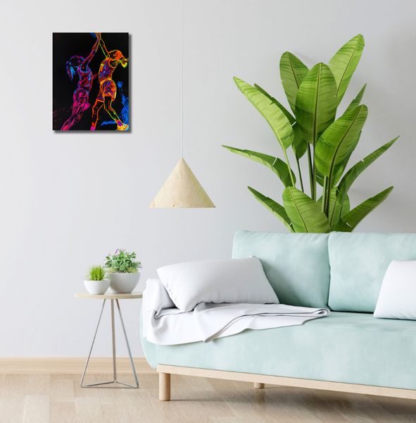 Obraz 30x40cm Mecz W Kosza zdjęcie 2