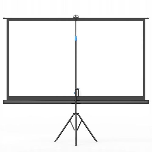 Ekran projekcyjny przenosny 84 cali 16:9 zwijany FULL HD 4K+GRATIS na Arena.pl