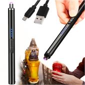 ZAPALNICZKA PLAZMOWA ELEKTRYCZNA DO ZNICZY KUCHENKI ŚWIEC DŁUGA USB C XXL
