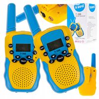 KRÓTKOFALÓWKA DLA DZIECI WALKIE-TAKIE WYŚWIETLACZ LATARKA LED ZESTAW 2EL