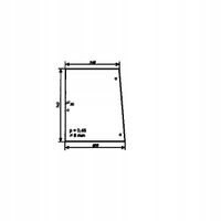 szyba boczna - bok do ciągnika Deutz-Fahr, Lamborghini, Same