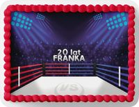 PROSTOKĄTNY OPŁATEK NA TORT A4 20x29CM - BOKS HOBBY + IMIĘ