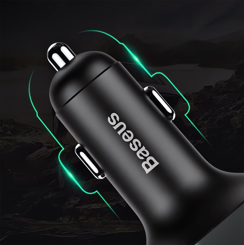 BASEUS TRANSMITER FM BLUETOOTH ŁADOWARKA SAMOCHODOWA MP3 2x USB SD/ TF 3.4A na Arena.pl