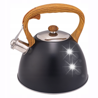 Czajnik tradycyjny stalowy Kamille czarny 0854 CZARNY 2.7 L