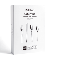 Zestaw sztućców srebrnych 24 szt Japońska stal 18/10 SUS304 Połysk