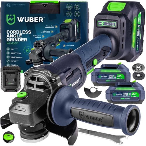 KĄTÓWKA SZLIFIERKA KĄTOWA AKUMULATOROWA DIAX + 2 AKU 4.0AH ŁADOWARKA na Arena.pl