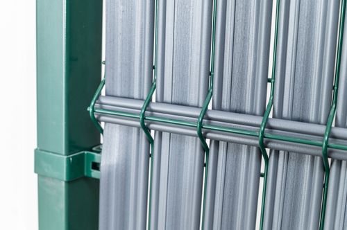 Panel osłonowy do ogrodzenia w kolorze stalowym na Arena.pl