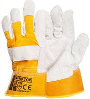 X-Tip Yellow Rękawice Robocze Skórzane Dwoina Xl