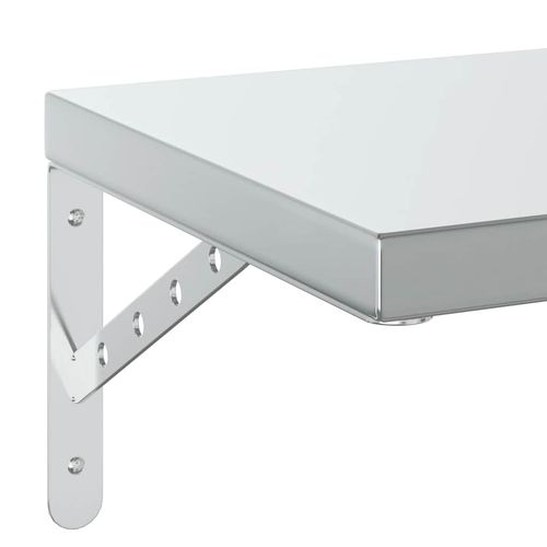 Półki ścienne, 2 szt., 75x30 cm, srebrna stal nierdzewna na Arena.pl