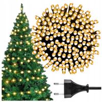 LAMPKI CHOINKOWE ZEWNĘTRZNE WEWNĘTRZNE 300LED BIAŁE CIEPŁE SWIĄTECZNE 21,7m