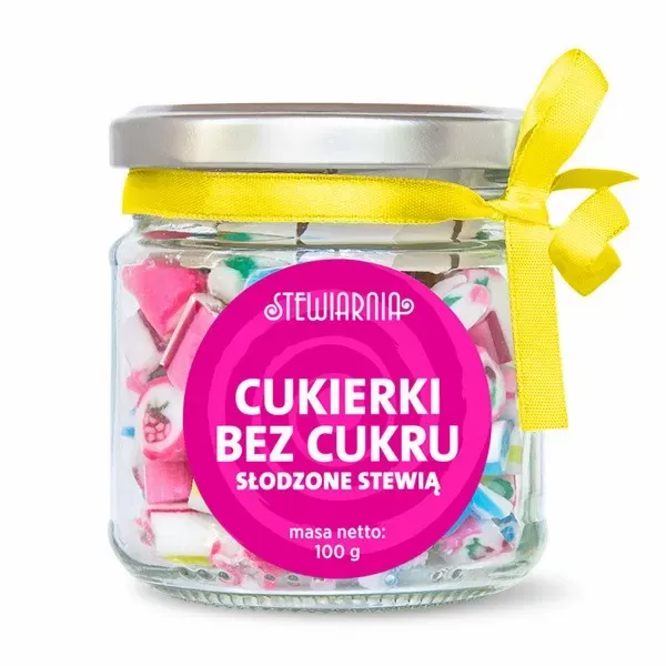 Cukierki w Słoiczku bez Cukru, 100g zdjęcie 1