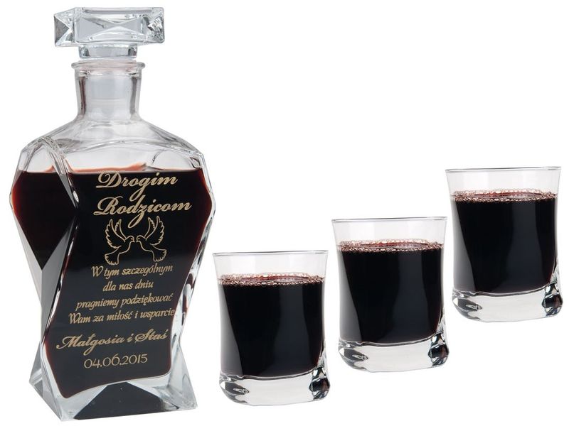 Karafka Podziękowanie dla Taty Brata Świadkowi zdjęcie 1