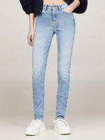 Jeansy slim fit damskie z wysokim stanem Tommy Jeans DW0DW17572-1AB