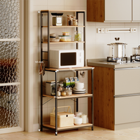 WIELOFUNKCYJNY REGAŁ SZAFKA KUCHENNA JASNY BRĄZ SONOMA LOFT 166 CM