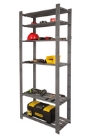 Emaga Regał B na książki drewniany zabawki 200X80X38 6p Szary