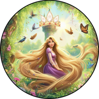 Opłatek na tort Roszpunka Księżniczka Postać