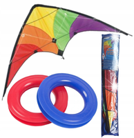 Latawiec akrobacyjny sportowy 2 linkowy 120X60cm duży dobrze lata Sokół XL