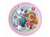 Talerzyki papierowe Psi Patrol Skye i Everest Paw Patrol 20cm
