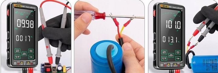 Multimetr cyfrowy ANENG 683 AC/DC 6000 zliczeń zdjęcie 8