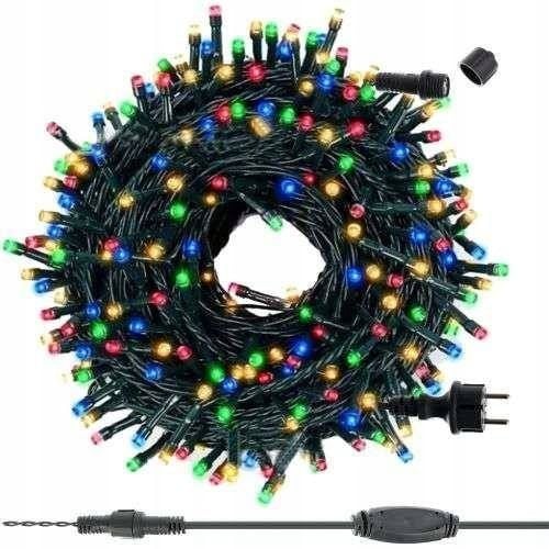 LAMPKI CHOINKOWE LED 200 GRUBY KABEL + Flash 18m na Arena.pl
