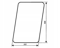 Szyba boczna stała - bok stały do ładowacza Fadroma Ł 200