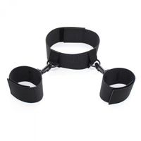 wiązania costrittivo easy cuffs collar arms restraint black